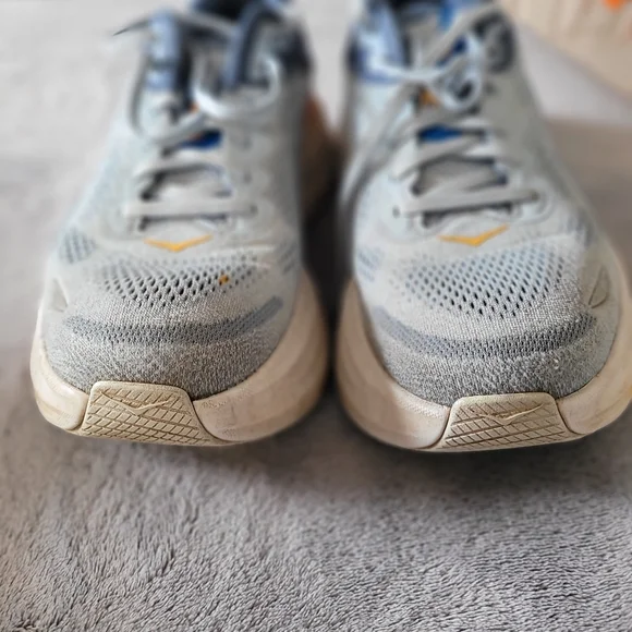 MENS BLUE HOKA BONDI 9 SIZE 9.5 GOOD USED CONDITION NO BOX SEE PICS 1162011DNP - Picture 2 of 10